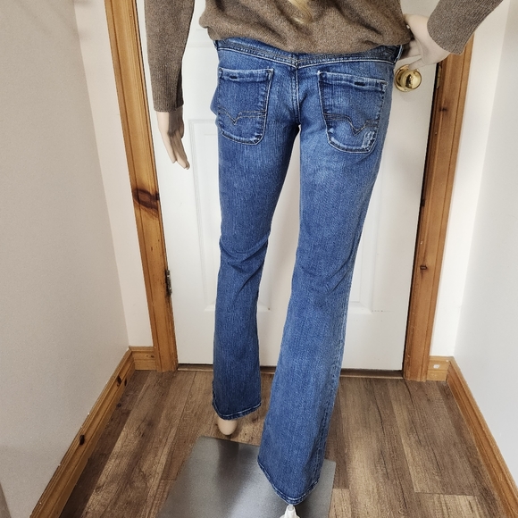 Diesel LOWKY B.C Stretch women's low-rise bootcut flare distressed W 27 32 L - Picture 4 of 16